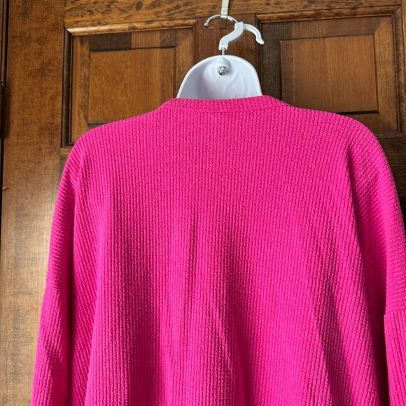 Old Navy Flamingo Feather (Pink) Henley w/Snaps Tunic Medium - Picture 9 of 11